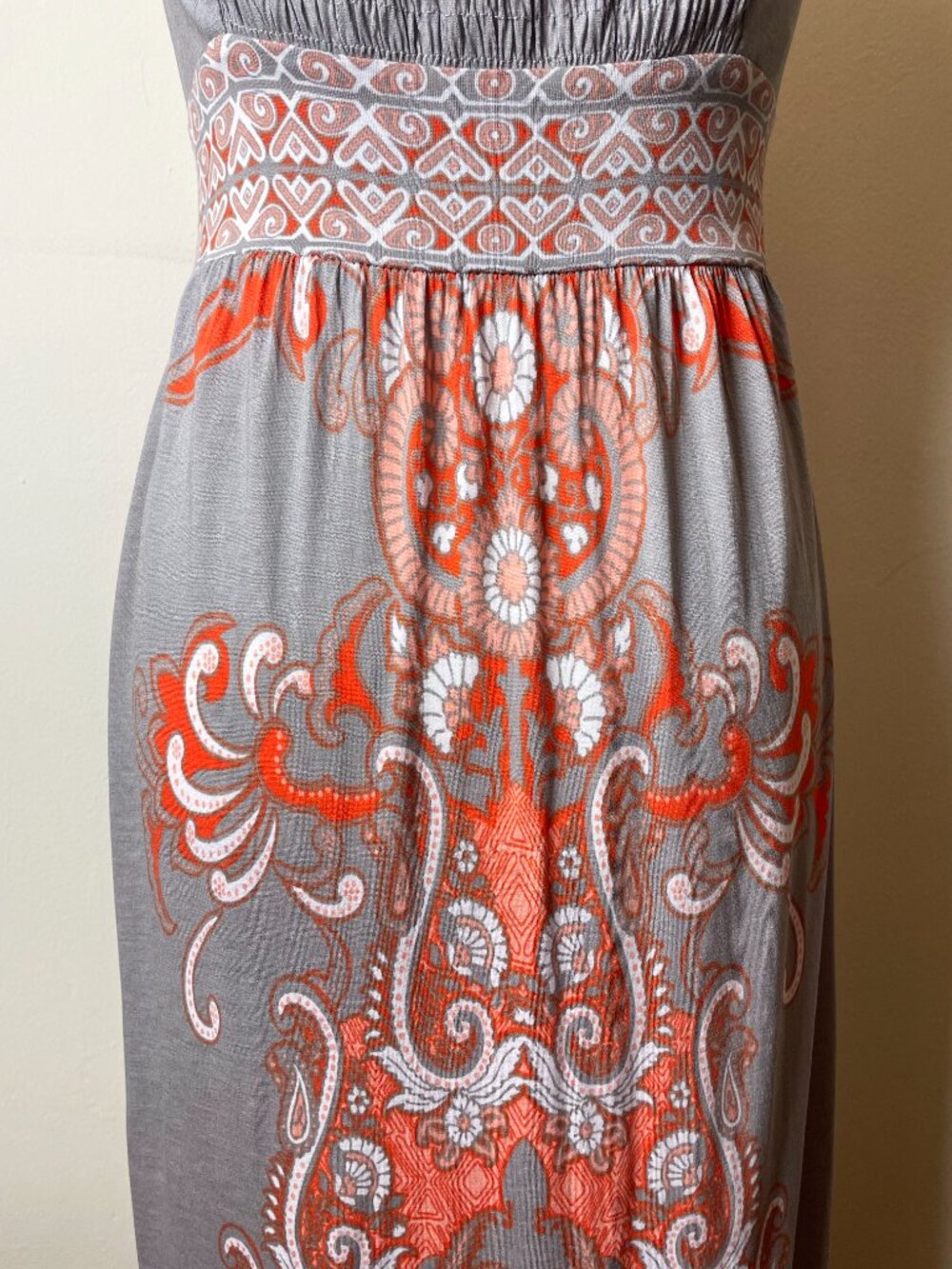 INC International Concepts Paisley Print Boho V-Neck Maxi Dress Size Small | EUC - Picture 8 of 11